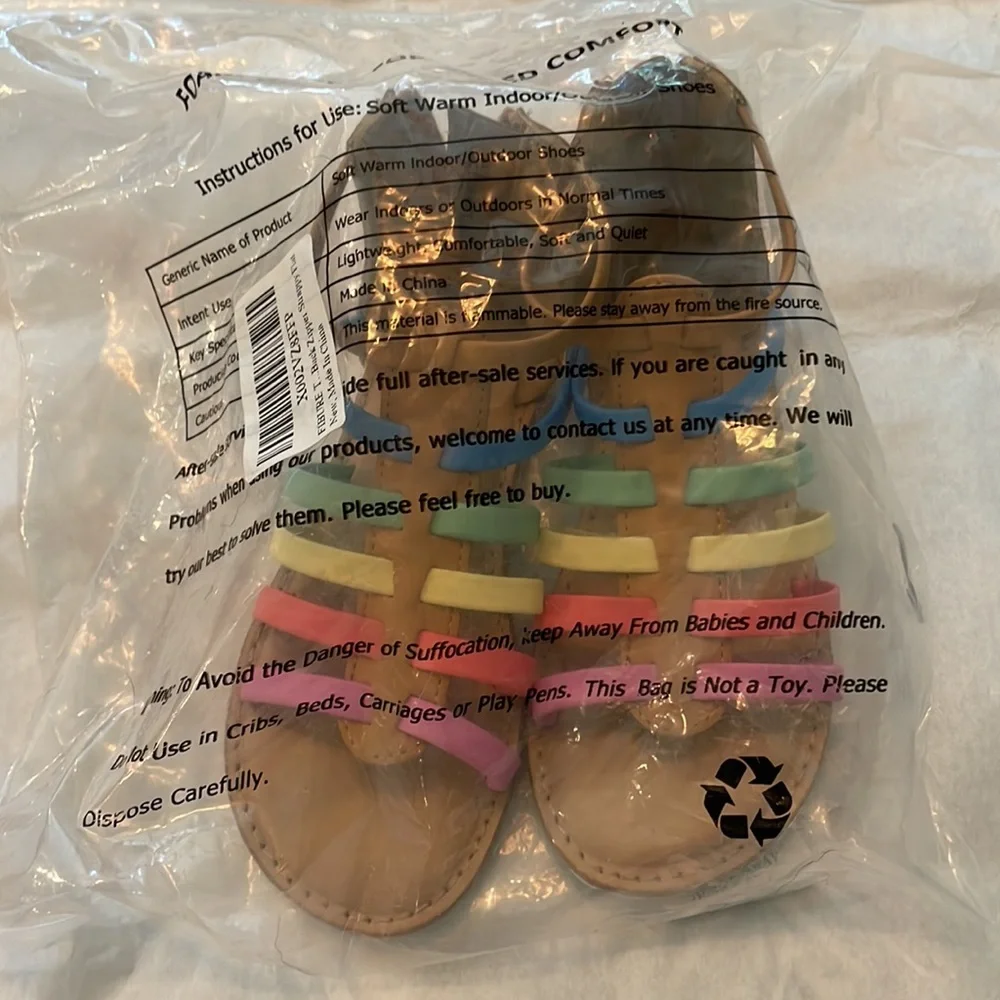 FIBURE Rainbow Gladiator Sandals